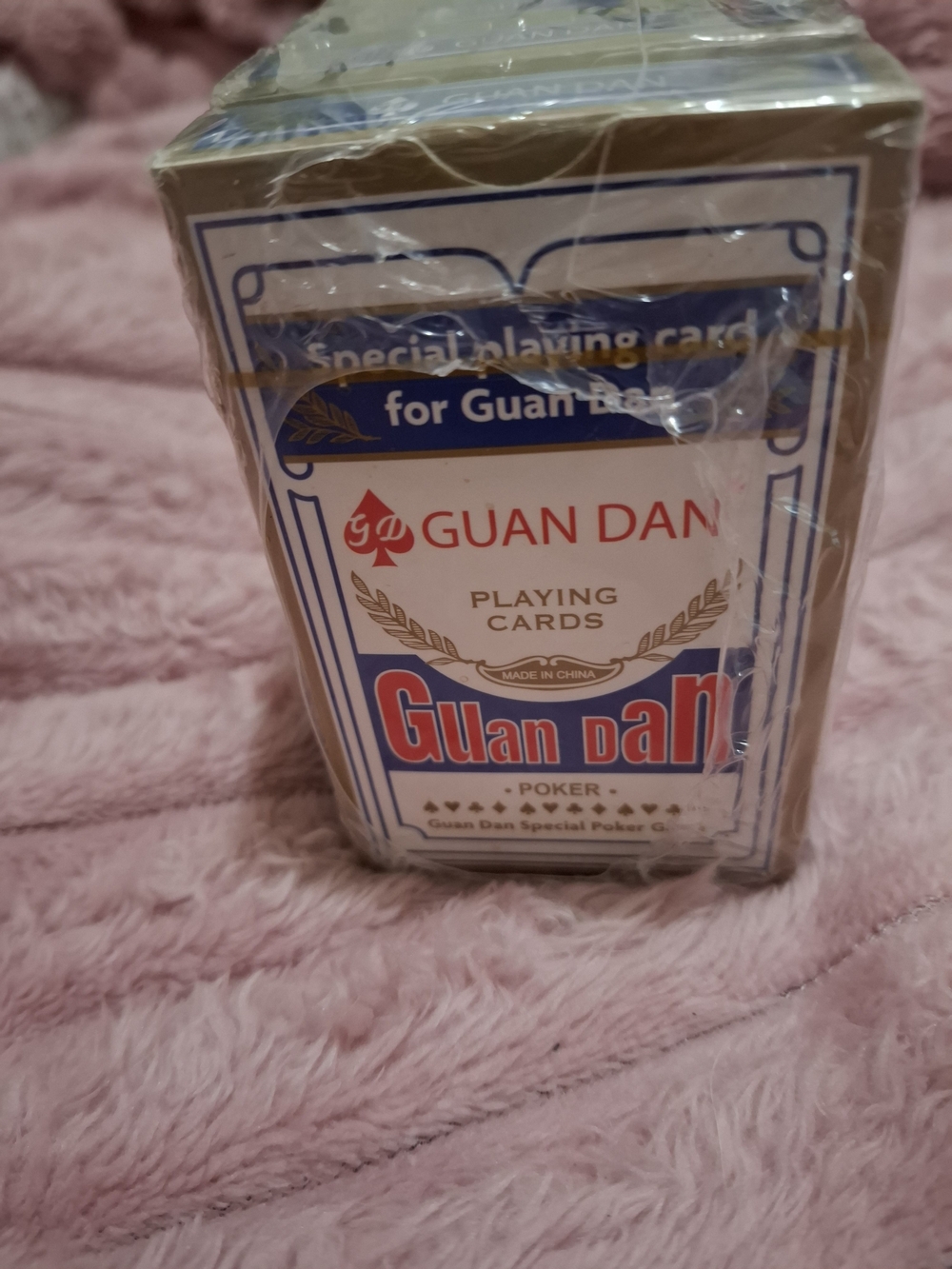 Guan Dan White and Blue Poker Playing Cards - Standard Deck